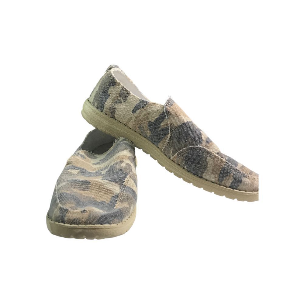 Gypsy Jazz Tan‎ Brown Camo Canvas Womens Size 8 Casual Shoe